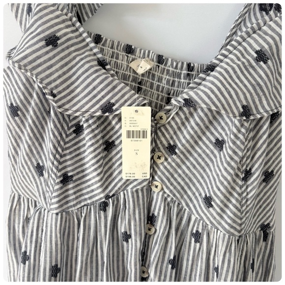 NWT Anthropologie Pilcro Flutter-Sleeve Tiered Midi Dress, S - Picture 8 of 16